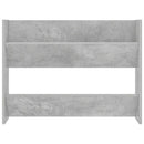 vidaXL 2 db betonszürke forgácslap fali cipősszekrény 80 x 18 x 60 cm
