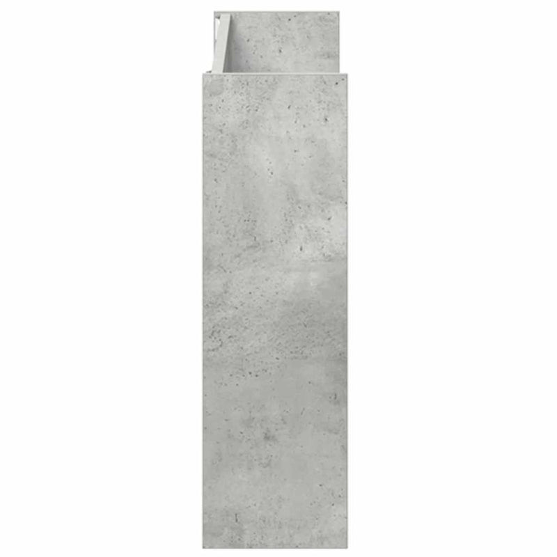 vidaXL 2 db betonszürke forgácslap fali cipősszekrény 80 x 18 x 60 cm
