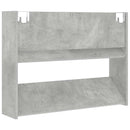 vidaXL 2 db betonszürke forgácslap fali cipősszekrény 80 x 18 x 60 cm