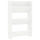 vidaXL 2 db fehér fali cipősszekrény 60 x 18 x 90 cm