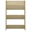 vidaXL sonoma-tölgyszínű forgácslap fali cipősszekrény 60 x 18 x 90 cm