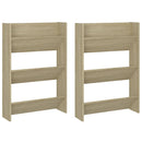 vidaXL 2 db sonoma-tölgy fali cipősszekrény 60 x 18 x 90 cm