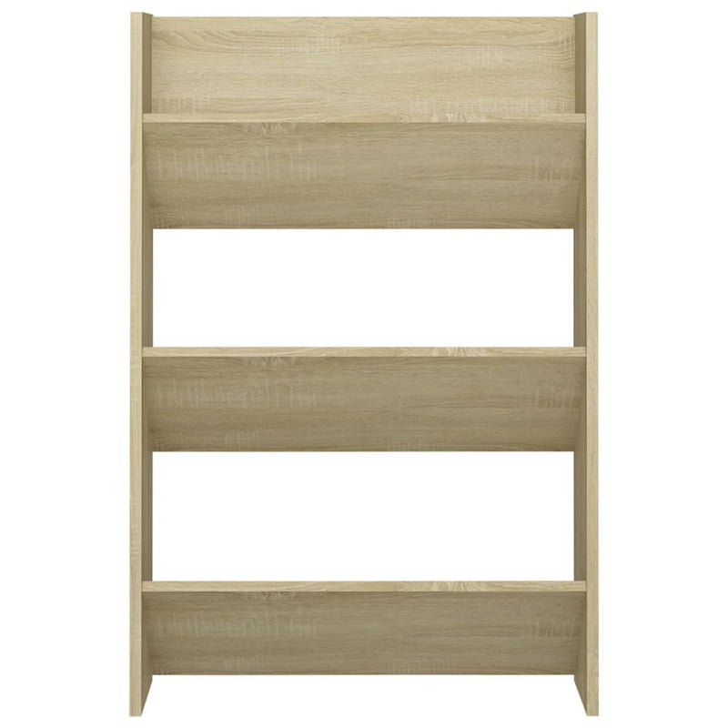 vidaXL 2 db sonoma-tölgy fali cipősszekrény 60 x 18 x 90 cm