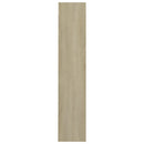 vidaXL 2 db sonoma-tölgy fali cipősszekrény 60 x 18 x 90 cm