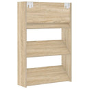 vidaXL 2 db sonoma-tölgy fali cipősszekrény 60 x 18 x 90 cm