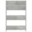 vidaXL 2 db betonszürke fali cipősszekrény 60 x 18 x 90 cm