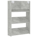 vidaXL 2 db betonszürke fali cipősszekrény 60 x 18 x 90 cm