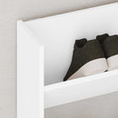 vidaXL fehér szerelt fa fali cipősszekrény 80 x 18 x 90 cm