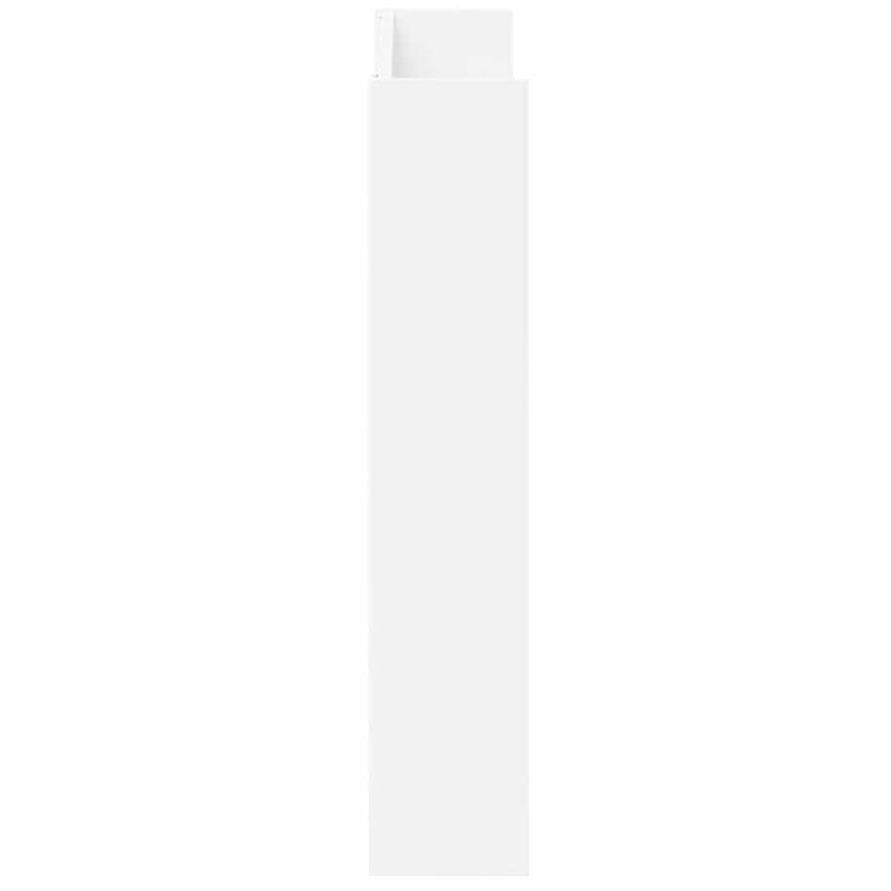 vidaXL fehér szerelt fa fali cipősszekrény 80 x 18 x 90 cm