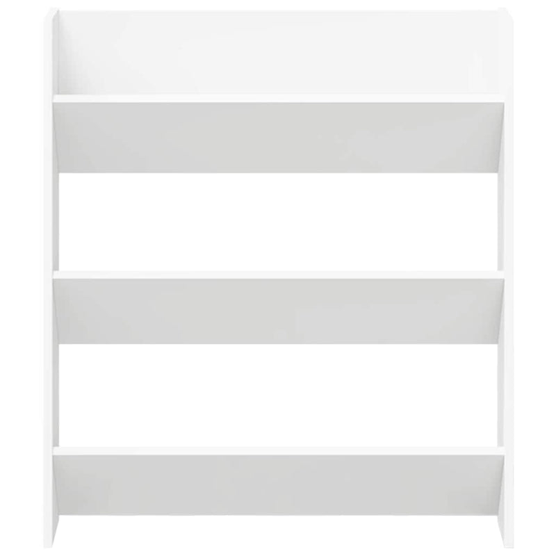 vidaXL 2 db fehér forgácslap fali cipősszekrény 80 x 18 x 90 cm