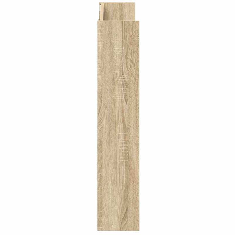 vidaXL sonoma tölgy színű szerelt fa fali cipősszekrény 80x18x90 cm