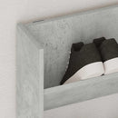 vidaXL betonszürke forgácslap fali cipősszekrény 80 x 18 x 90 cm
