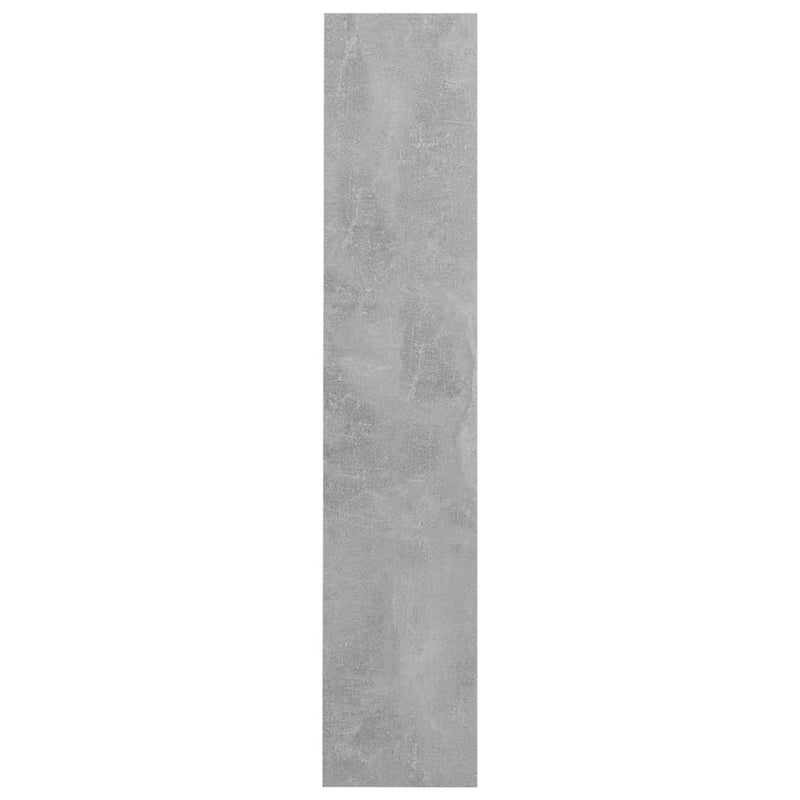 vidaXL betonszürke forgácslap fali cipősszekrény 80 x 18 x 90 cm