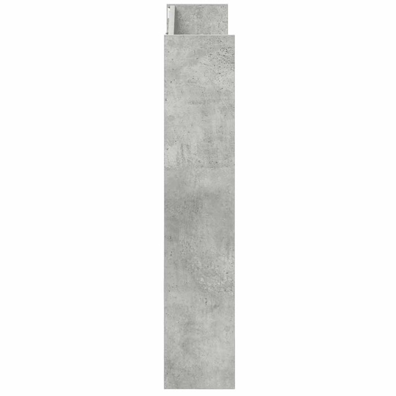vidaXL betonszürke forgácslap fali cipősszekrény 80 x 18 x 90 cm