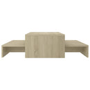 vidaXL szerelt fa rakásolható dohányzóasztalszett 100x100x26,5 cm