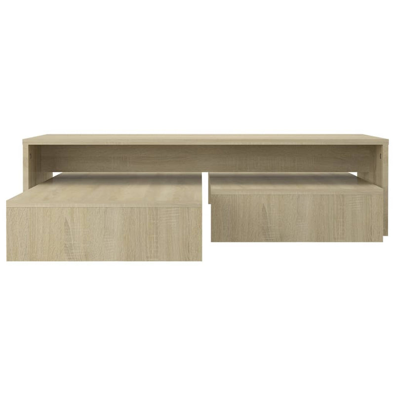 vidaXL szerelt fa rakásolható dohányzóasztalszett 100x100x26,5 cm