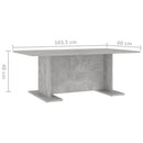 vidaXL betonszürke szerelt fa dohányzóasztal 103,5 x 60 x 40 cm