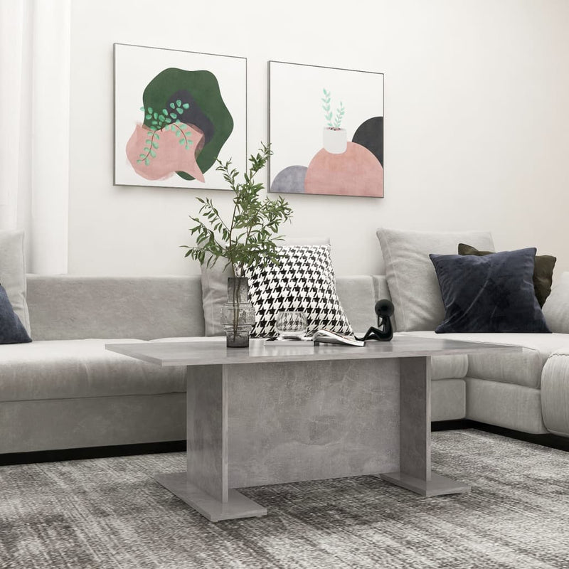 vidaXL betonszürke szerelt fa dohányzóasztal 103,5 x 60 x 40 cm