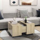 vidaXL sonoma tölgy színű szerelt fa dohányzóasztal 60 x 60 x 38 cm