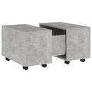 vidaXL betonszürke szerelt fa dohányzóasztal 60 x 60 x 38 cm