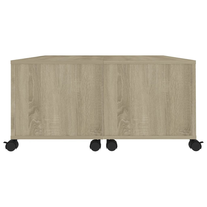 vidaXL sonoma tölgy színű szerelt fa dohányzóasztal 75 x 75 x 38 cm