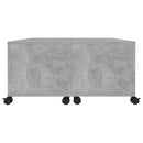 vidaXL betonszürke szerelt fa dohányzóasztal 75 x 75 x 38 cm