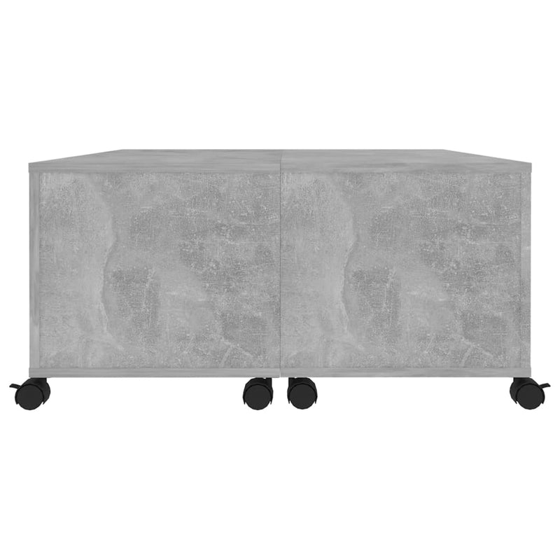 vidaXL betonszürke szerelt fa dohányzóasztal 75 x 75 x 38 cm