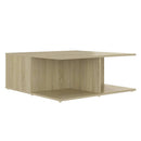 vidaXL sonoma tölgy színű szerelt fa dohányzóasztal 80 x 80 x 31 cm