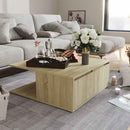 vidaXL sonoma tölgy színű szerelt fa dohányzóasztal 80 x 80 x 31 cm