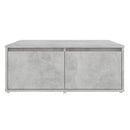 vidaXL betonszürke szerelt fa dohányzóasztal 80 x 80 x 31 cm