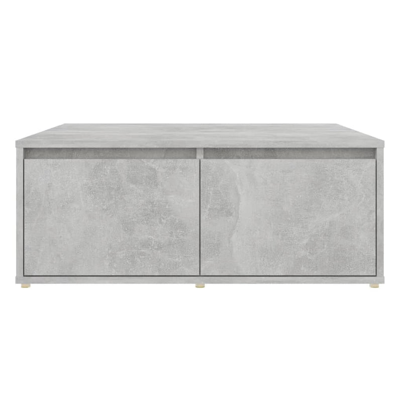 vidaXL betonszürke szerelt fa dohányzóasztal 80 x 80 x 31 cm