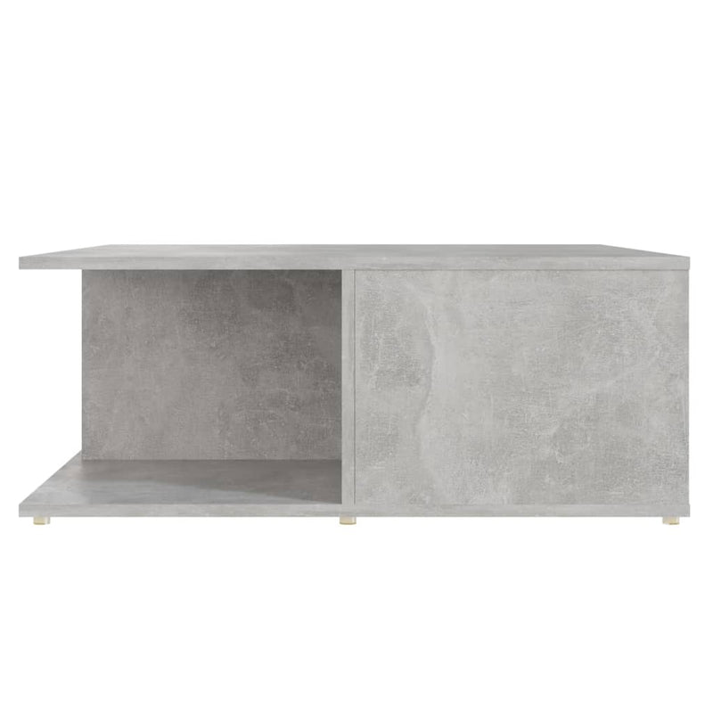 vidaXL betonszürke szerelt fa dohányzóasztal 80 x 80 x 31 cm