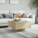 vidaXL sonoma tölgy színű szerelt fa dohányzóasztal 60 x 60 x 31,5 cm