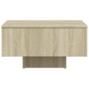 vidaXL sonoma tölgy színű szerelt fa dohányzóasztal 60 x 60 x 31,5 cm