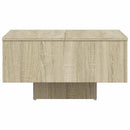 vidaXL sonoma tölgy színű szerelt fa dohányzóasztal 60 x 60 x 31,5 cm