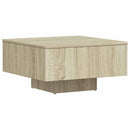 vidaXL sonoma tölgy színű szerelt fa dohányzóasztal 60 x 60 x 31,5 cm