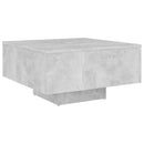 vidaXL betonszürke szerelt fa dohányzóasztal 60 x 60 x 31,5 cm