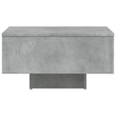 vidaXL betonszürke szerelt fa dohányzóasztal 60 x 60 x 31,5 cm