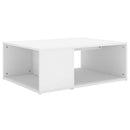 vidaXL fehér szerelt fa dohányzóasztal 90 x 67 x 33 cm