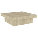 vidaXL sonoma tölgy színű szerelt fa dohányzóasztal 90 x 90 x 28 cm