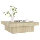 vidaXL sonoma tölgy színű szerelt fa dohányzóasztal 90 x 90 x 28 cm