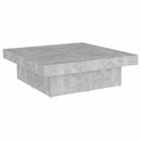 vidaXL betonszürke szerelt fa dohányzóasztal 90 x 90 x 28 cm
