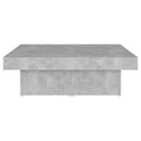 vidaXL betonszürke szerelt fa dohányzóasztal 90 x 90 x 28 cm