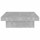 vidaXL betonszürke szerelt fa dohányzóasztal 90 x 90 x 28 cm