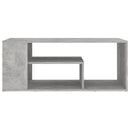 vidaXL betonszürke szerelt fa dohányzóasztal 100 x 50 x 40 cm