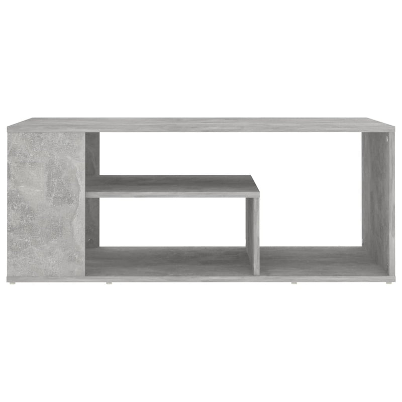 vidaXL betonszürke szerelt fa dohányzóasztal 100 x 50 x 40 cm