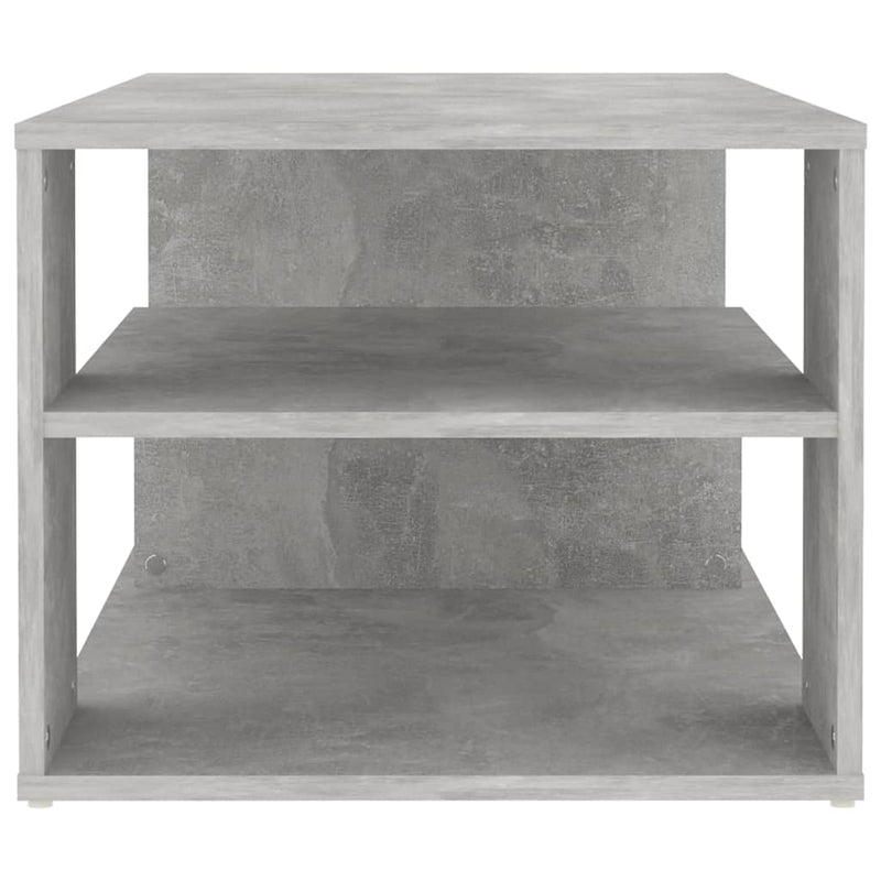 vidaXL betonszürke szerelt fa dohányzóasztal 100 x 50 x 40 cm