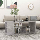 vidaXL betonszürke szerelt fa dohányzóasztal 100 x 50 x 40 cm