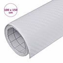 vidaXL 3D-s fehér autófólia 100 x 150 cm