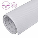 vidaXL 2 darab 3D-s fehér autófólia 100 x 150 cm